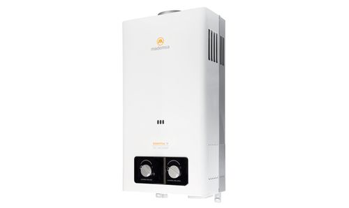 Calefont Gas Licuado Mademsa 10 Litros Tiro Natural Ionizado Essential 10 Eco GL Blanco