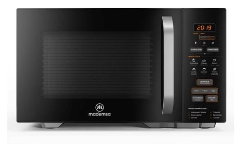 Microondas Mademsa 28 Litros Digital Descongelamiento Inteligente MM28FB Negro