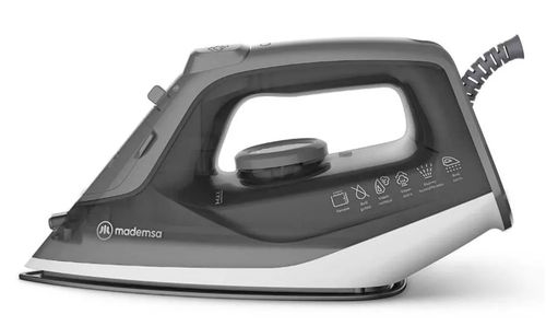 Plancha a Vapor Mademsa con Base de Ceramica y Vapor Vertical MIR20 Gris